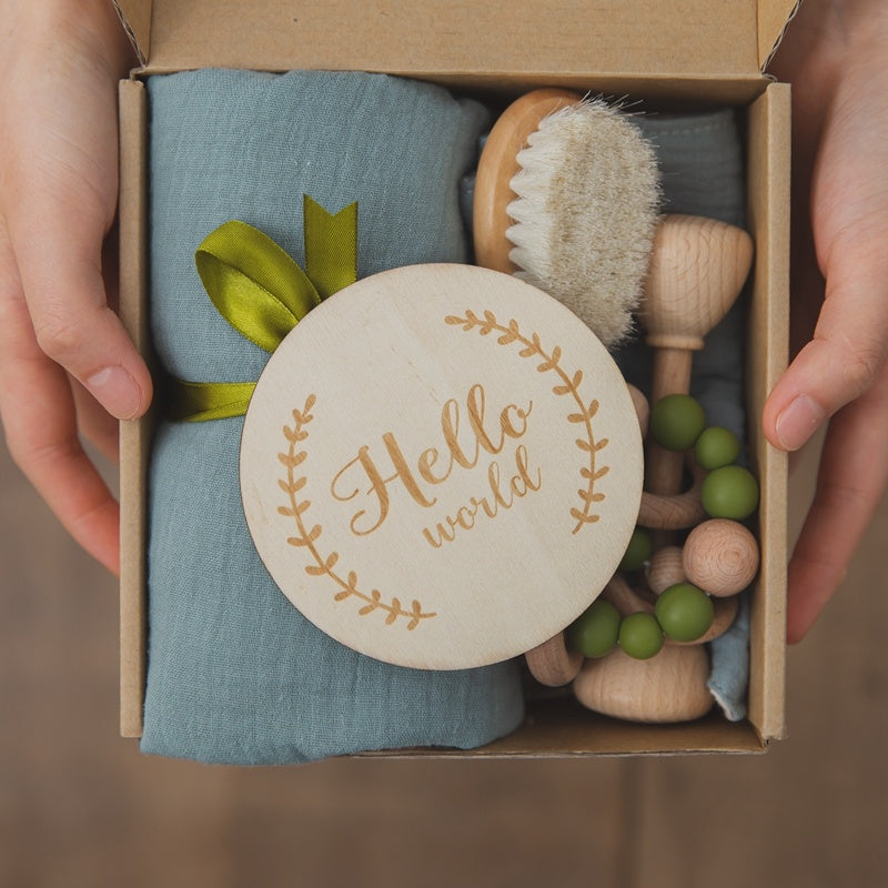 Organic baby plush toy gift set featuring soft, hypoallergenic, and non-toxic stuffed toys. Eco-friendly and gentle on delicate skin, perfect for newborns and toddlers.