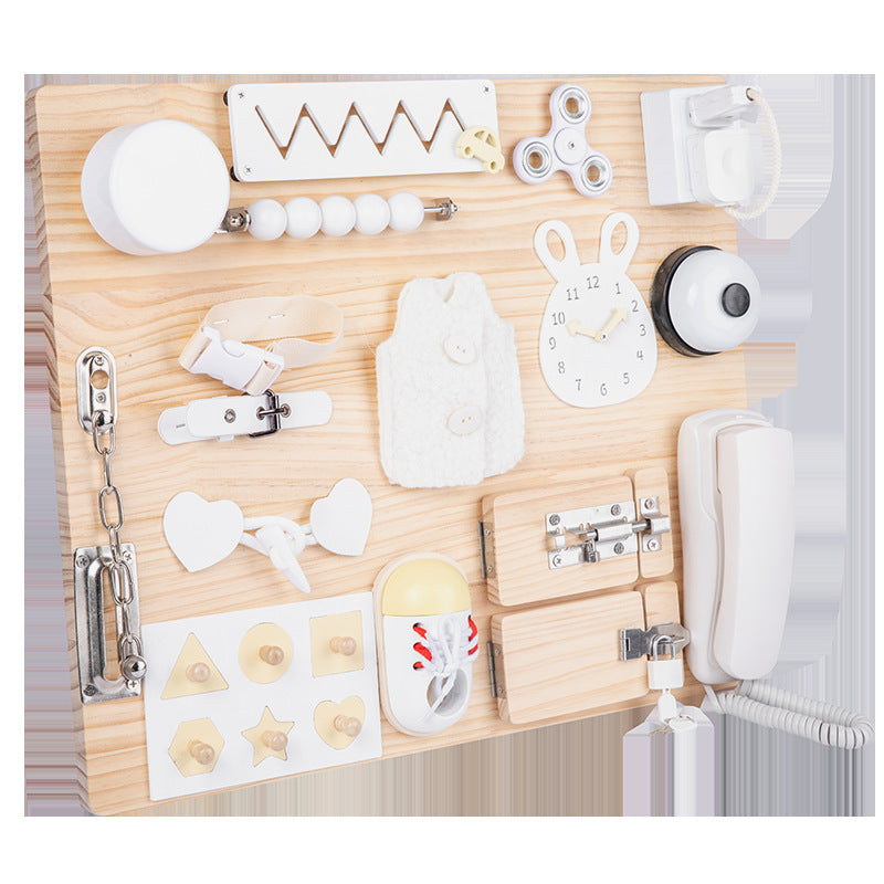 Montessori Early Childhood Busy Board - Eco-Friendly Multifunctional Learning Toy