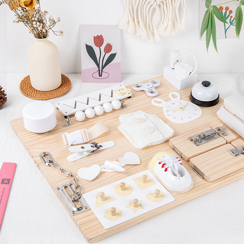 Montessori Early Childhood Busy Board - Eco-Friendly Multifunctional Learning Toy